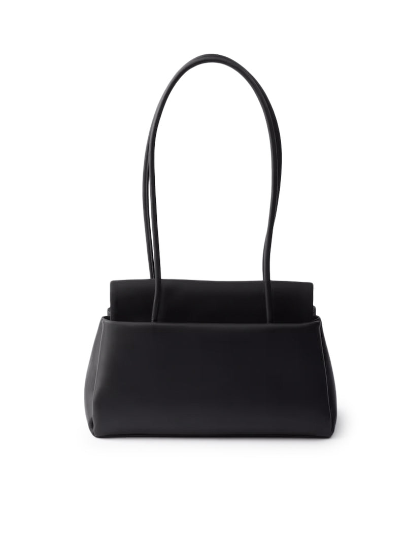 BORSA PRADA PASSAGE MEDIUM IN PELLE CON PATTINA IN RE-NYLON