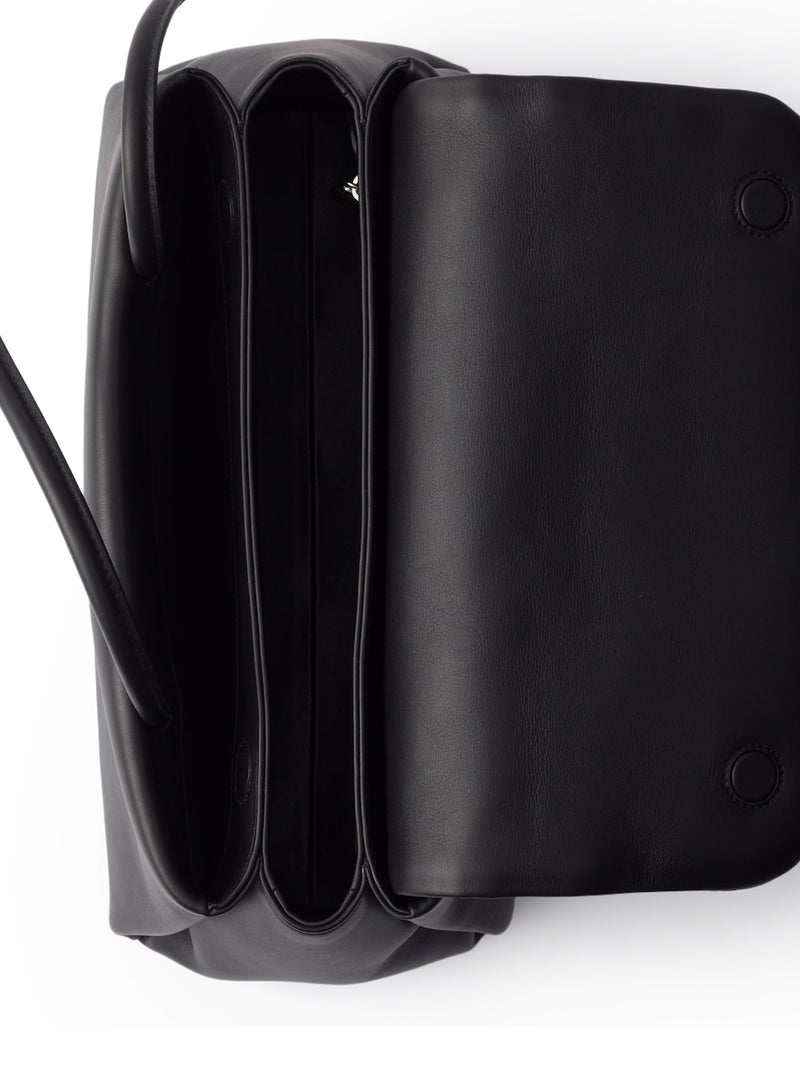 BORSA PRADA PASSAGE MEDIUM IN PELLE CON PATTINA IN RE-NYLON