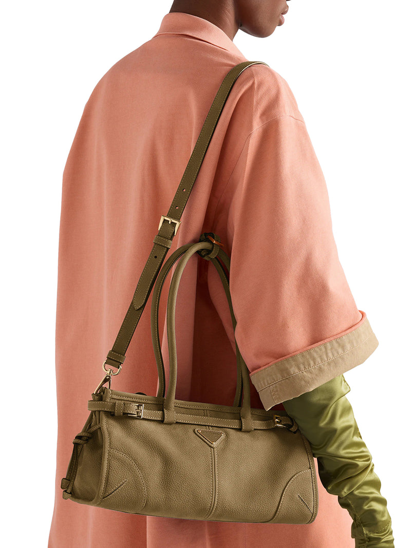 BORSA A MANO BONNIE MEDIUM IN PELLE NABUK