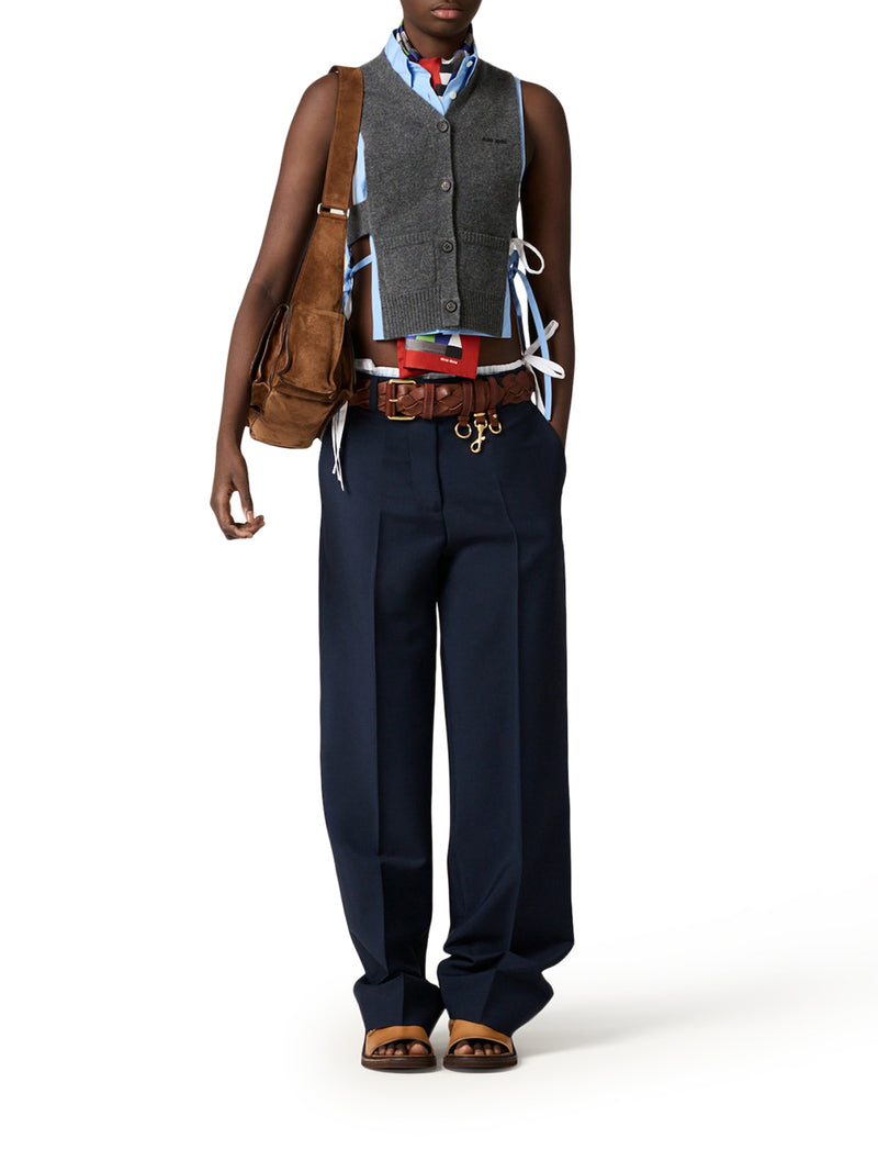 CARDIGAN GILET IN CASHMERE