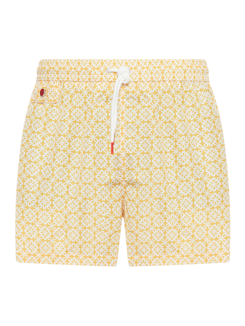 COSTUME DA BAGNO IN TESSUTO TECNICO CON FANTASIA FLOREALE ALL OVER