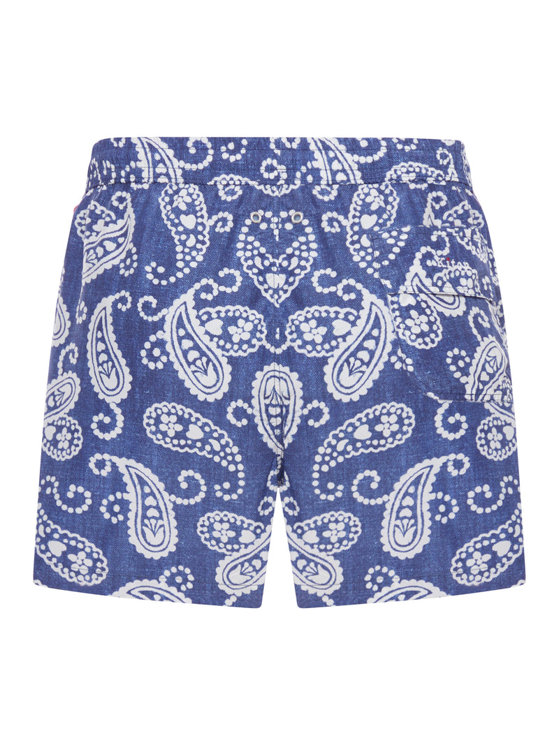 COSTUME DA BAGNO IN TESSUTO TECNICO CON GRAFICA ALL OVER