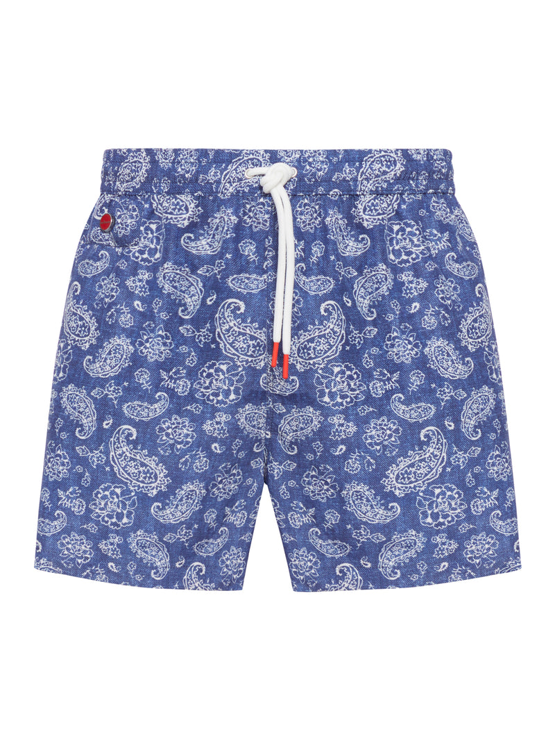 COSTUME DA BAGNO IN TESSUTO TECNICO CON GRAFICA ALL OVER