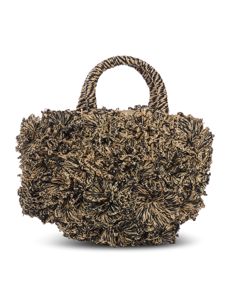 BORSA CORAL IN RAFIA