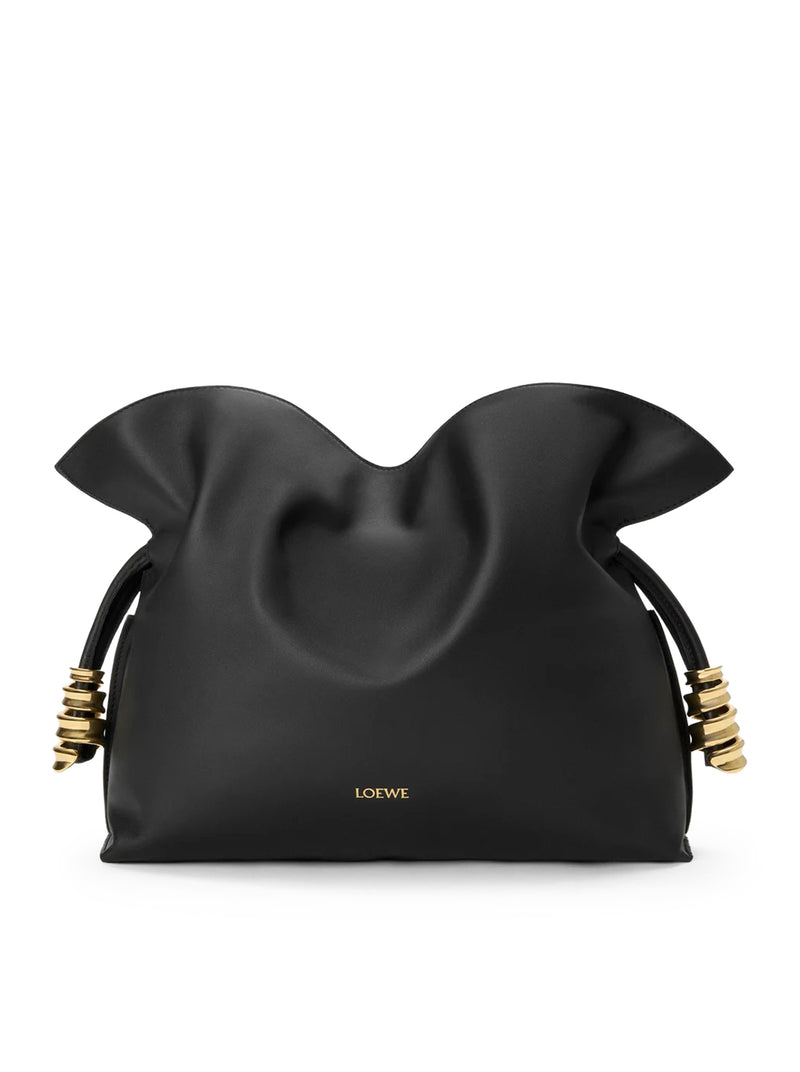 BORSA CLUTCH COIL FLAMENCO MEDIA IN NAPPA DI VITELLO