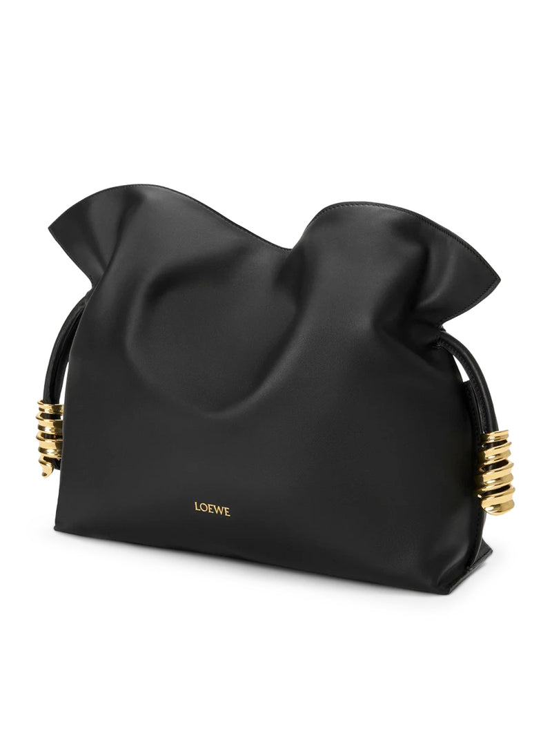 BORSA CLUTCH COIL FLAMENCO MEDIA IN NAPPA DI VITELLO