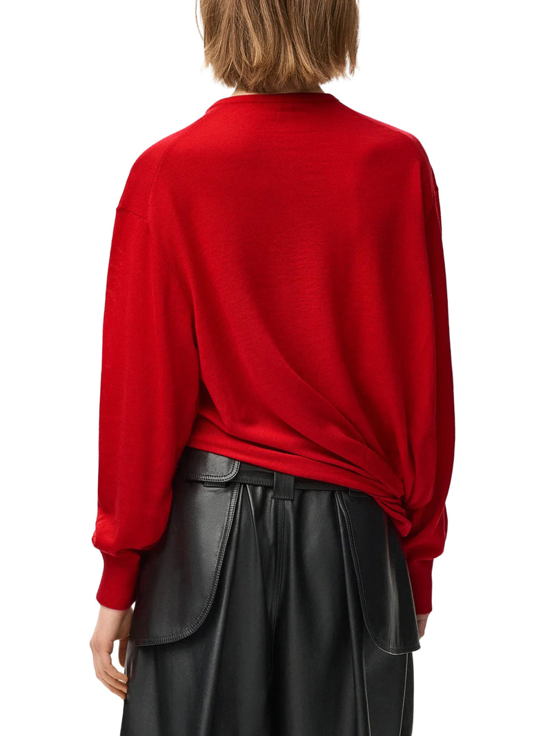 MAGLIONE DRAPPEGGIATO IN LANA MERINO