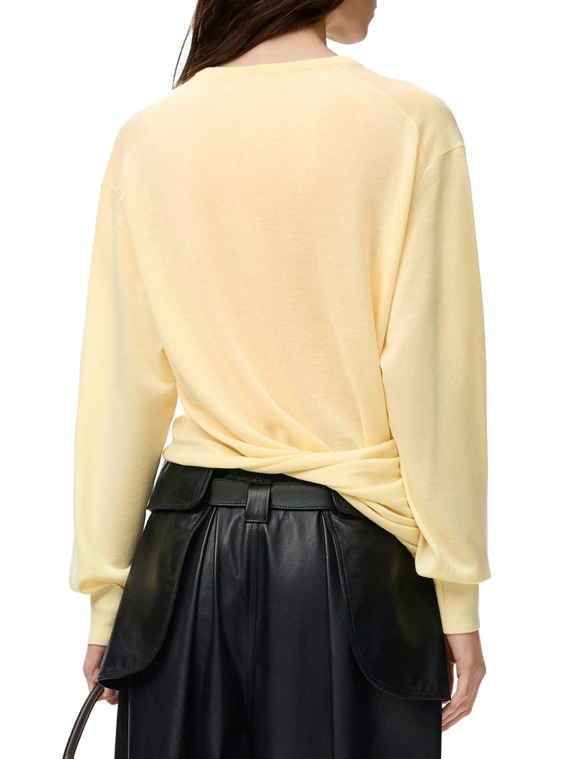 MAGLIONE DRAPPEGGIATO IN LANA MERINO