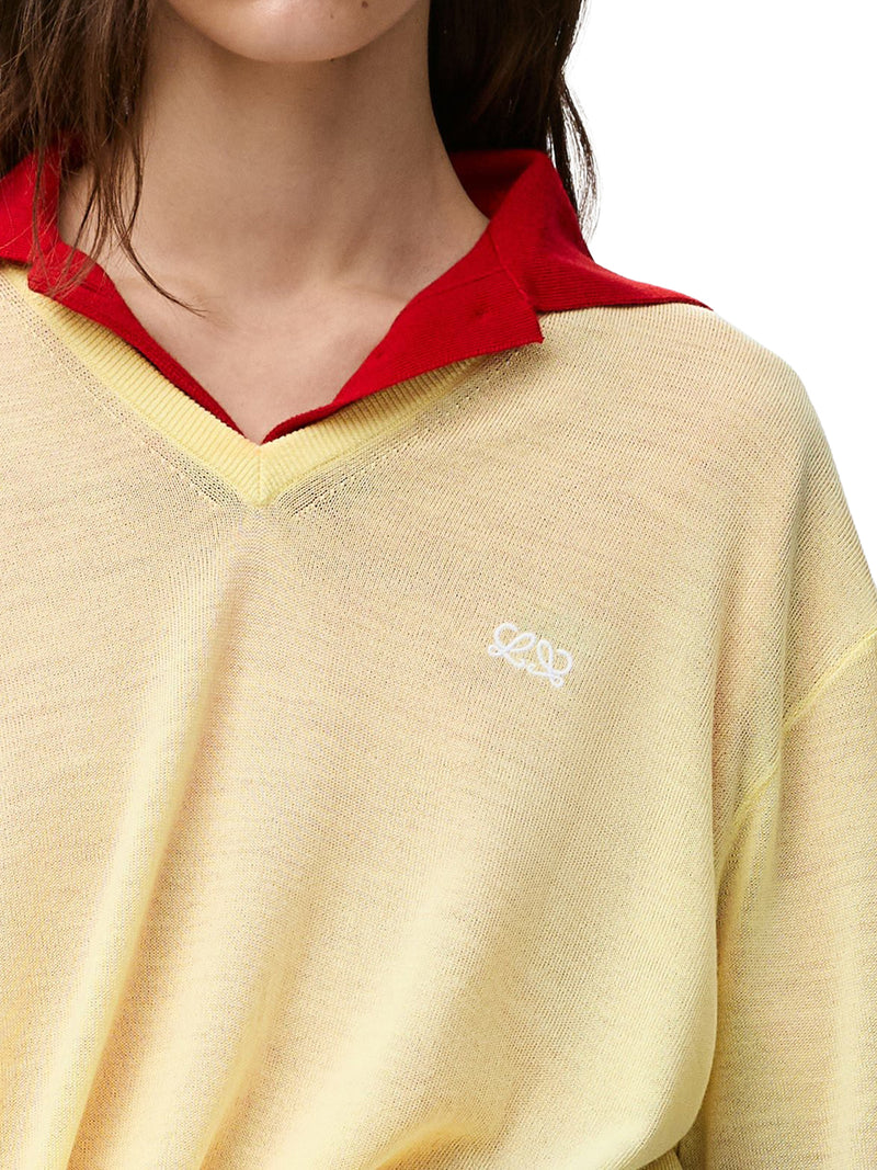 MAGLIONE DRAPPEGGIATO IN LANA MERINO