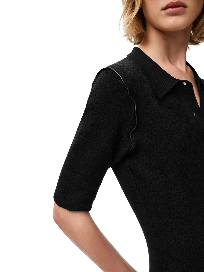 ABITO ASIMMETRICO CON ORLO MULTISTRATO