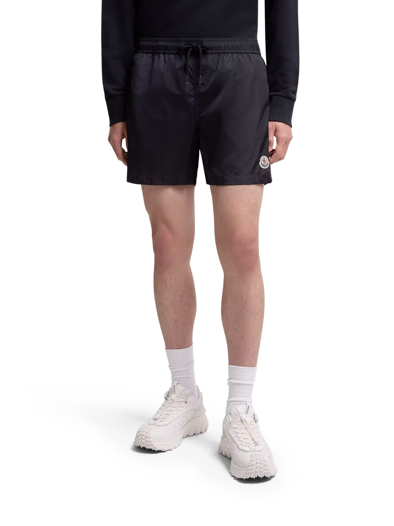 SHORTS DA BAGNO CON PATCH LOGATO