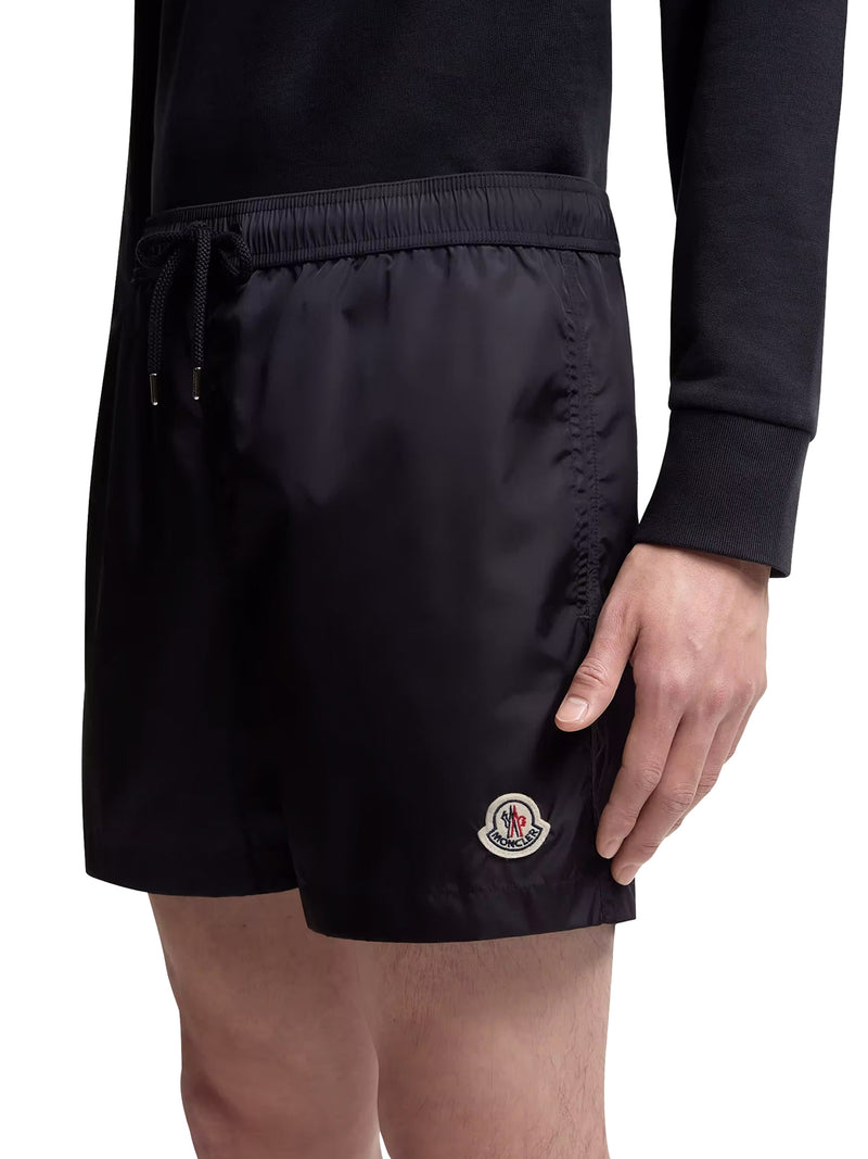 SHORTS DA BAGNO CON PATCH LOGATO