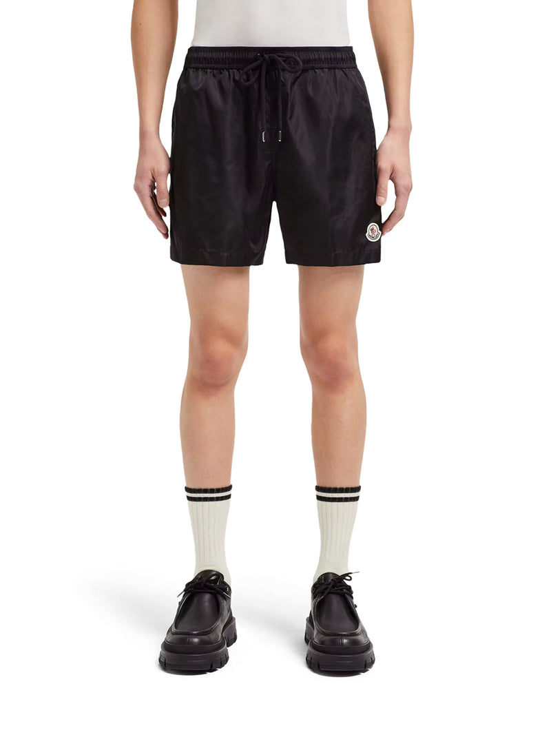 SHORTS DA BAGNO CON PATCH LOGATO