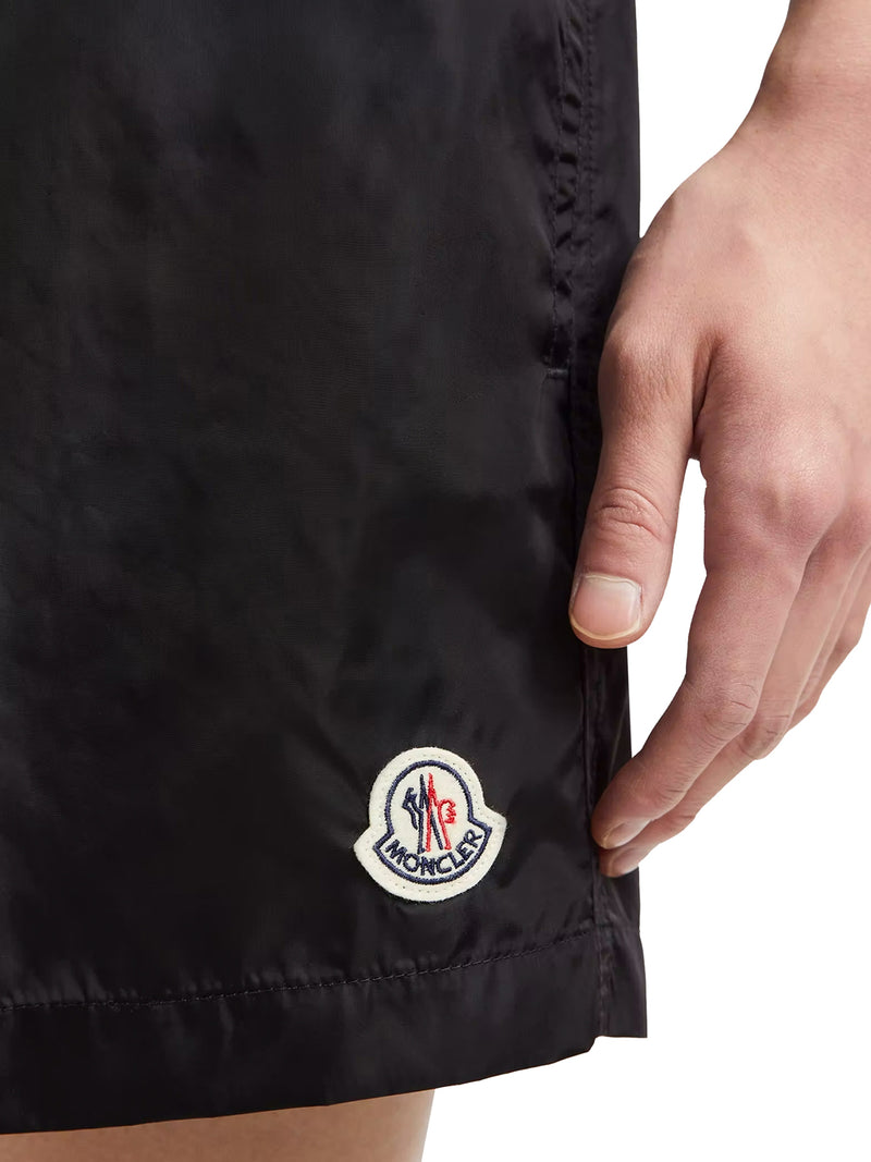 SHORTS DA BAGNO CON PATCH LOGATO