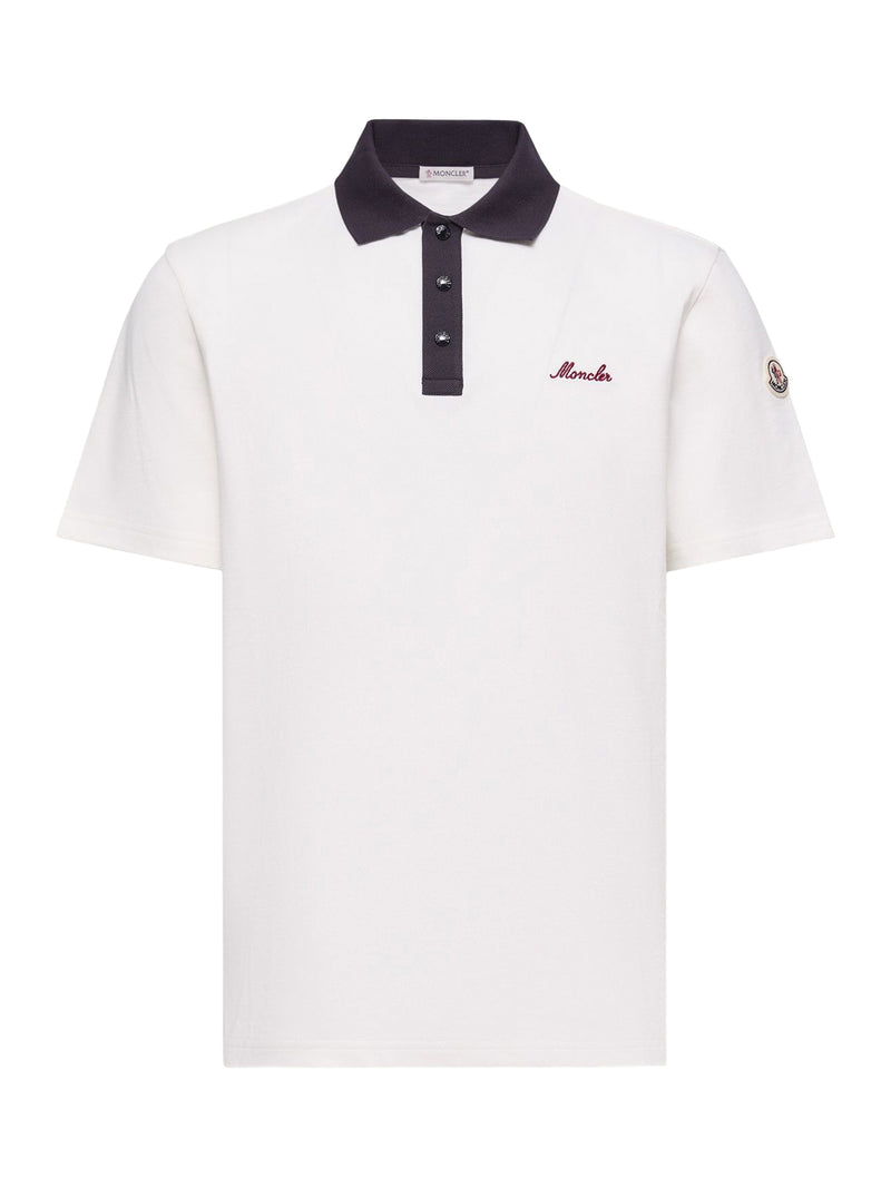 POLO IN PIQUET DI COTONE CON LOGO RICAMATO