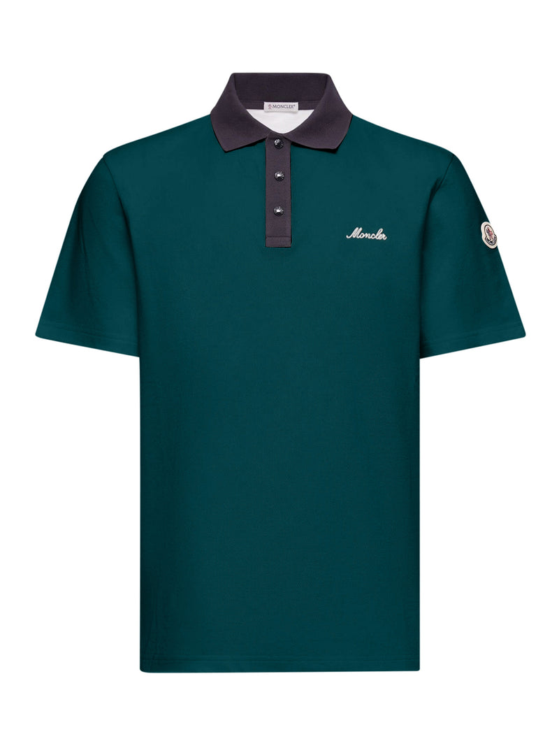 POLO IN PIQUET DI COTONE CON LOGO RICAMATO