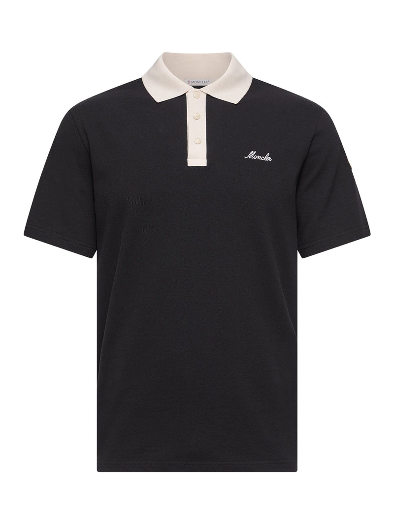 POLO IN PIQUET DI COTONE CON LOGO RICAMATO