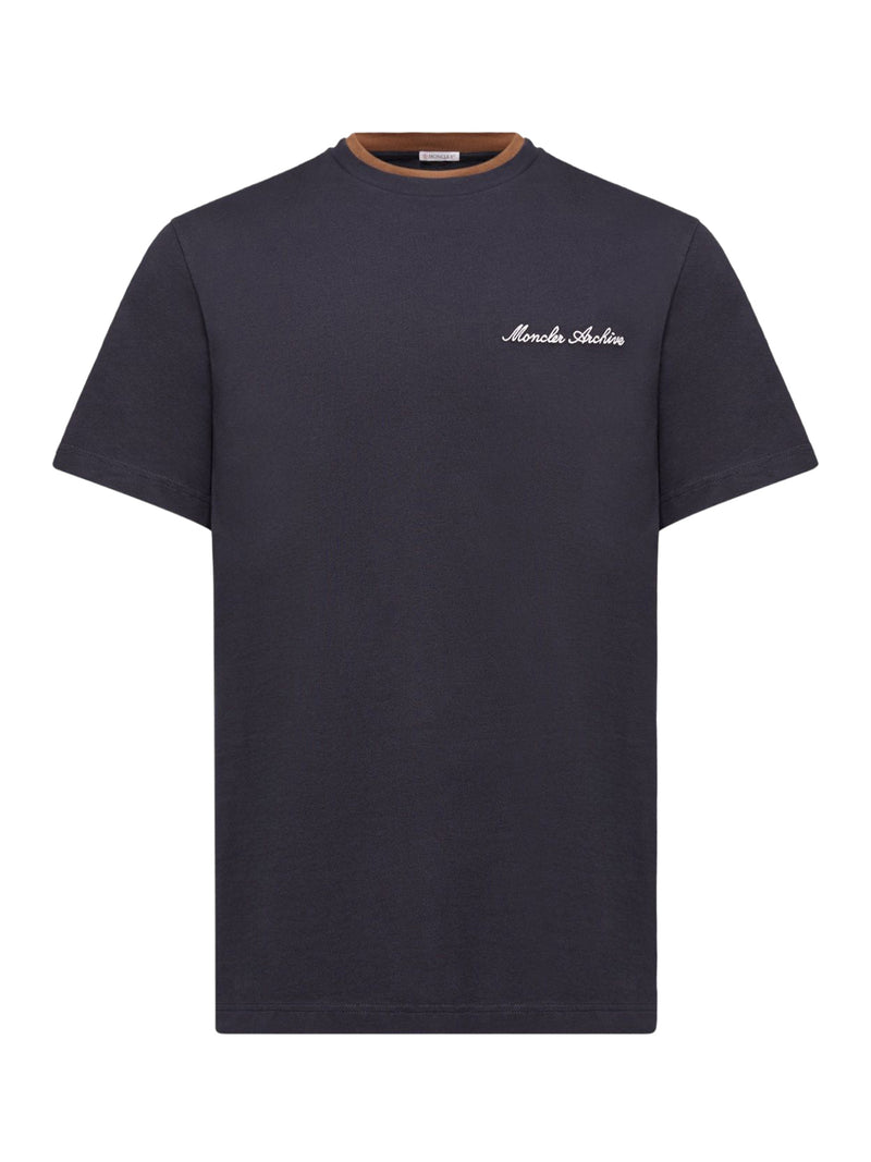 T-SHIRT CON LOGO RICAMATO IN COTONE