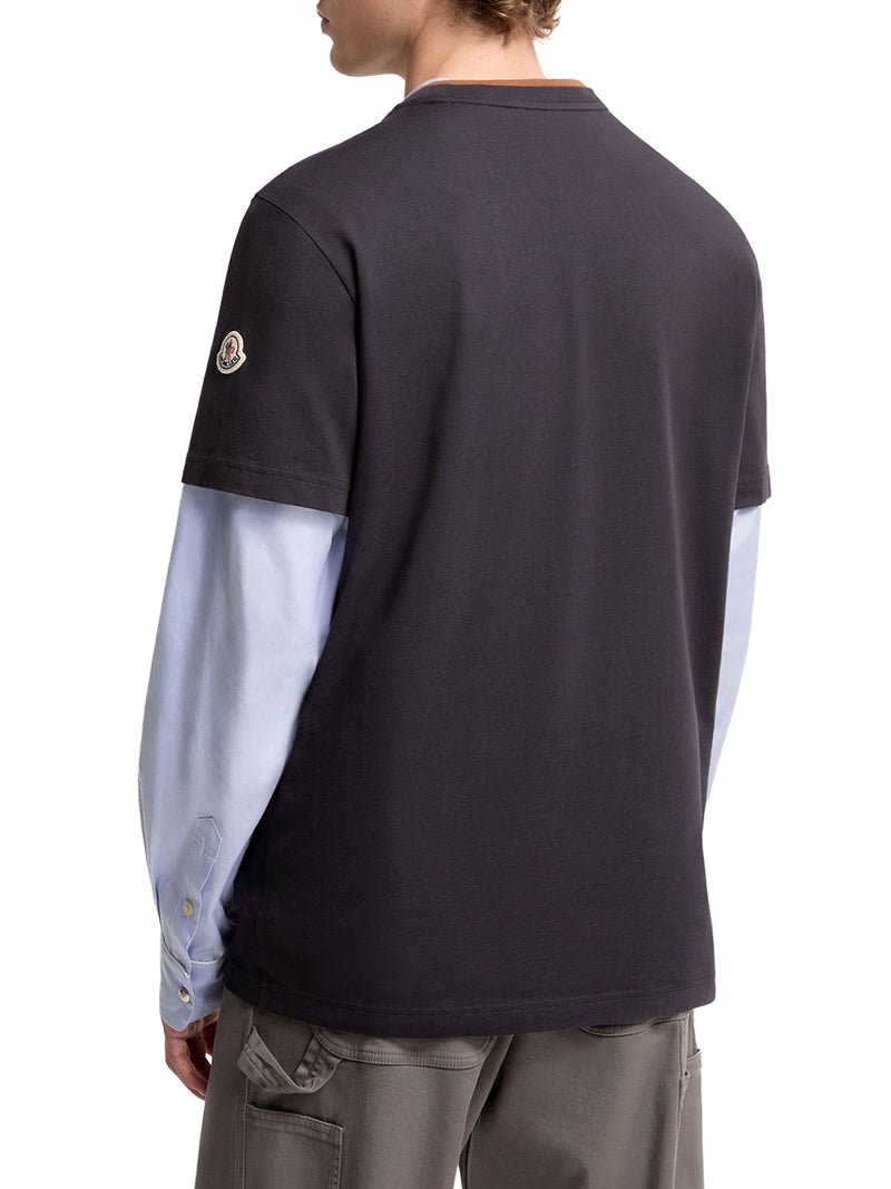 T-SHIRT CON LOGO RICAMATO IN COTONE