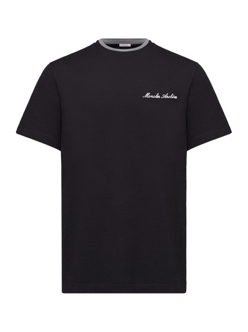 T-SHIRT CON LOGO RICAMATO IN COTONE