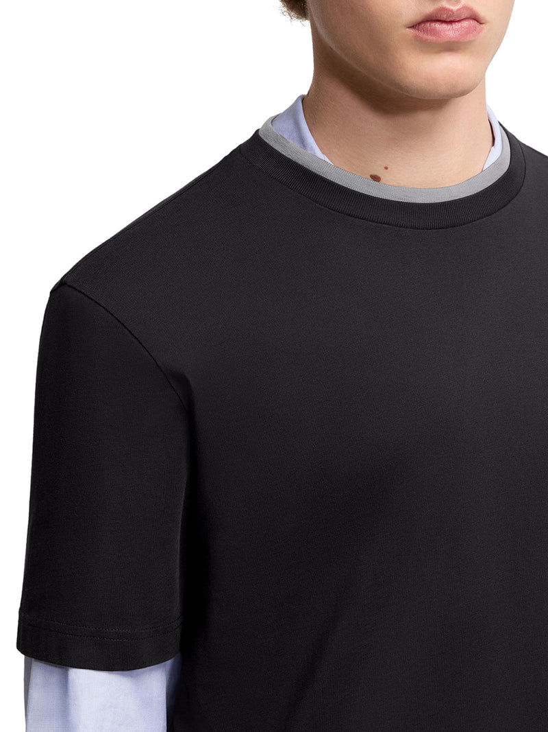 T-SHIRT CON LOGO RICAMATO IN COTONE