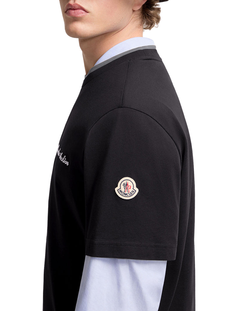 T-SHIRT CON LOGO RICAMATO IN COTONE