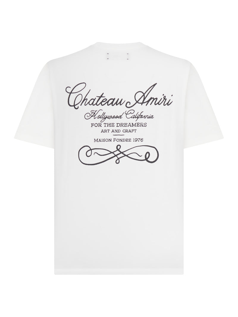T-SHIRT IN COTONE CON SCRITTA CHATEAU