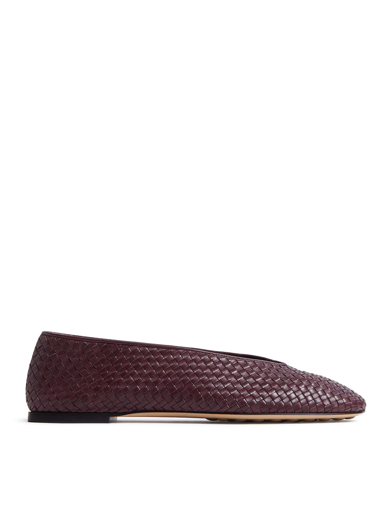 BALLERINE ROSA IN PELLE