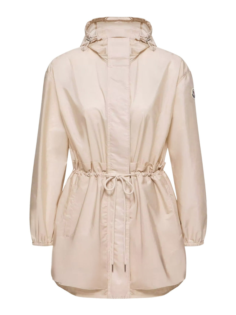 GIACCA MIDI WETEAU CON CAPPUCCIO E RUCHES