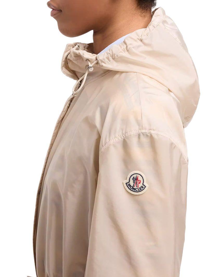 GIACCA MIDI WETEAU CON CAPPUCCIO E RUCHES