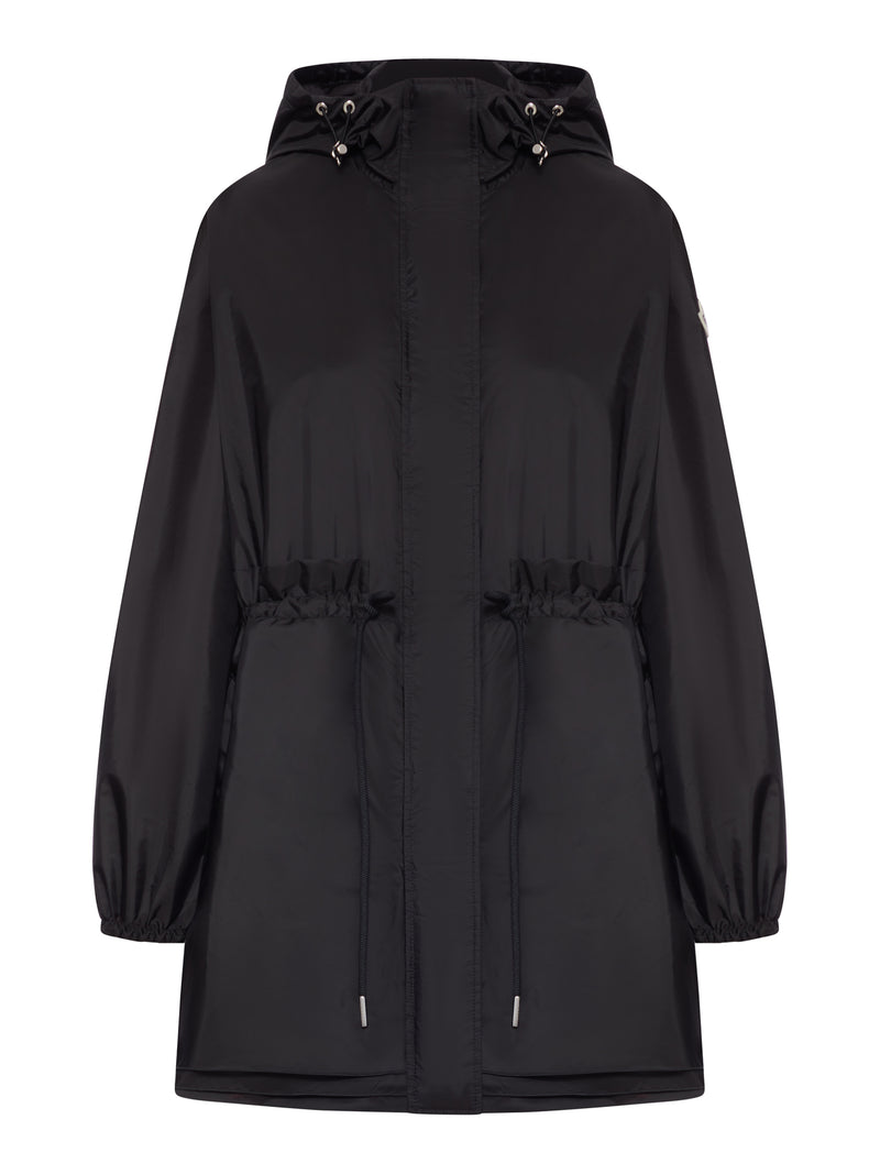 GIACCA MIDI WETEAU CON CAPPUCCIO E RUCHES