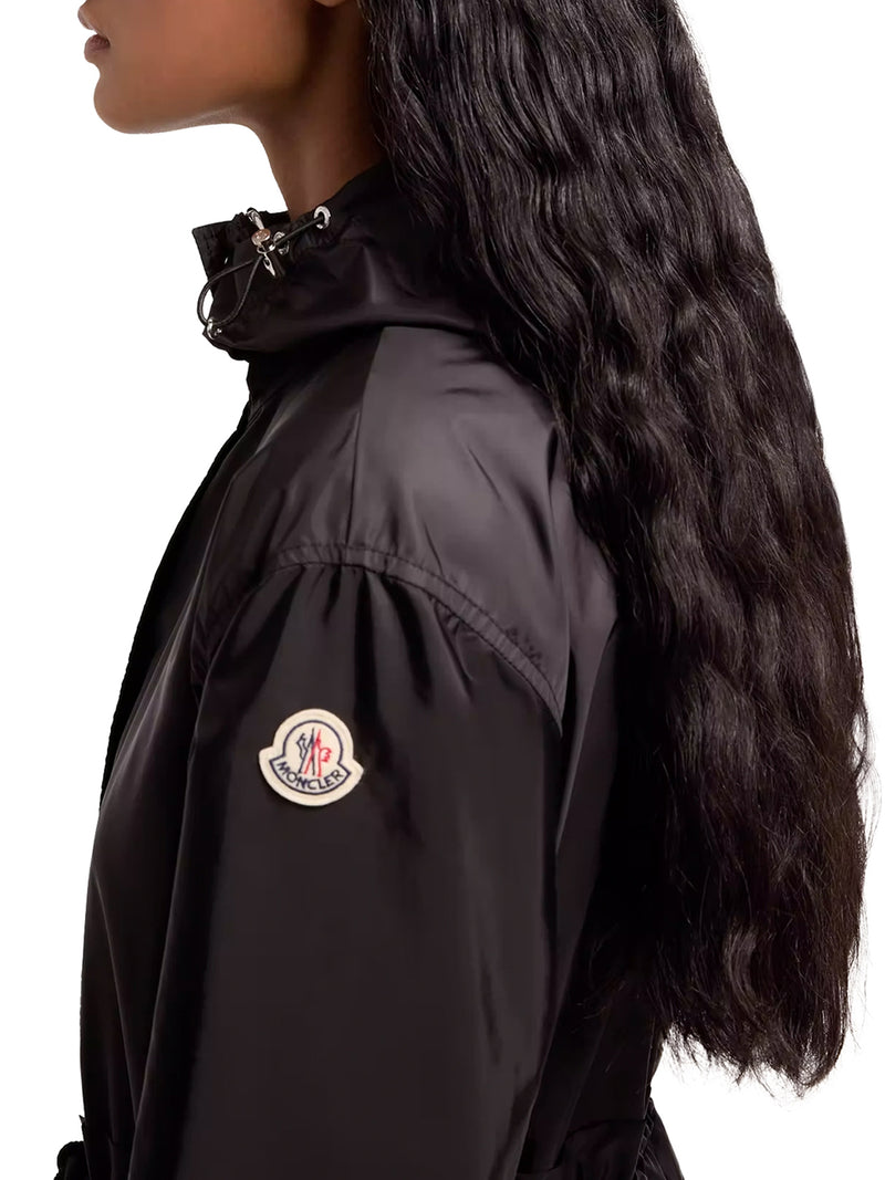 GIACCA MIDI WETEAU CON CAPPUCCIO E RUCHES