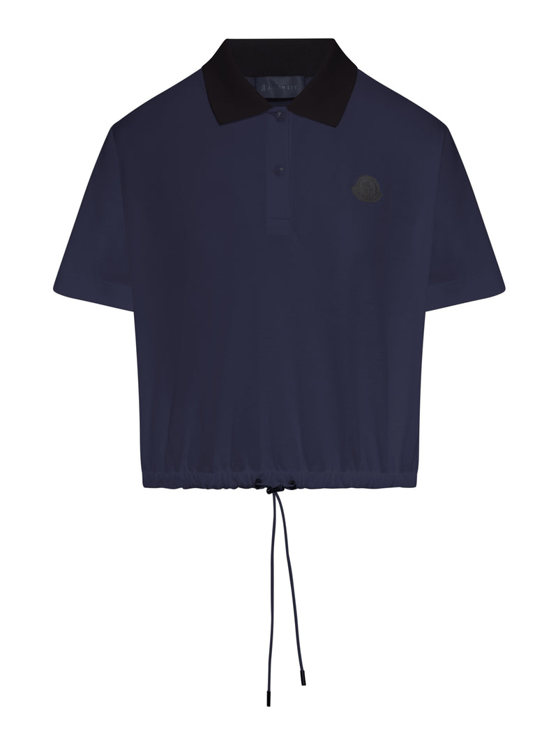 POLO IN PIQUÉ CON COULISSE AL FONDO