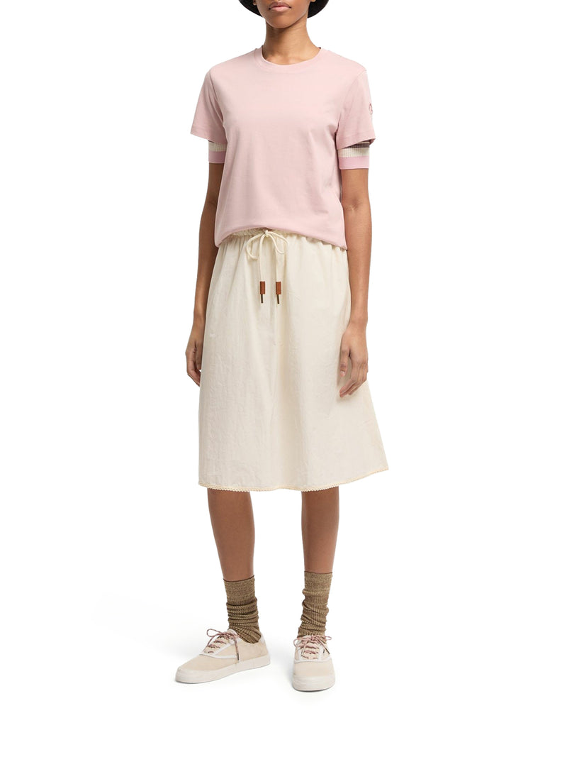 T-SHIRT CON LOGO RICAMATO IN COTONE