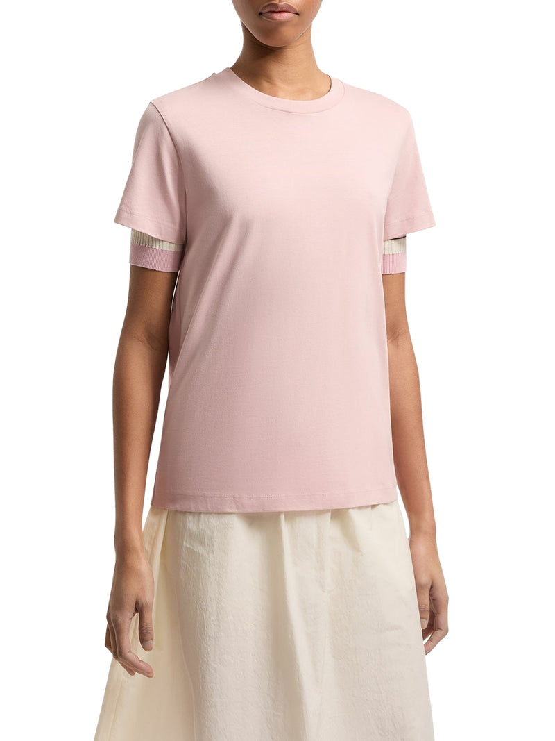 T-SHIRT CON LOGO RICAMATO IN COTONE