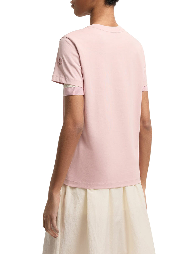 T-SHIRT CON LOGO RICAMATO IN COTONE