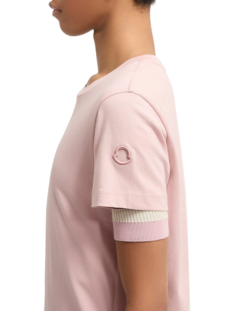 T-SHIRT CON LOGO RICAMATO IN COTONE