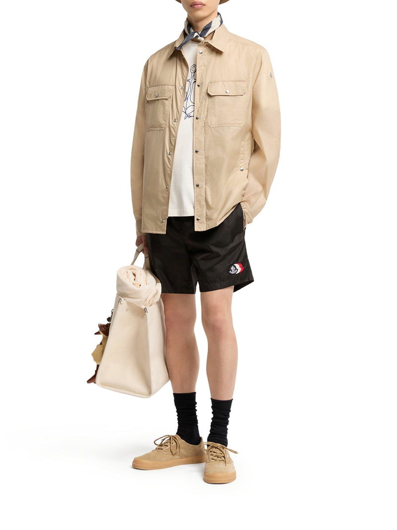 SHORTS DA BAGNO CON PATCH LOGATO