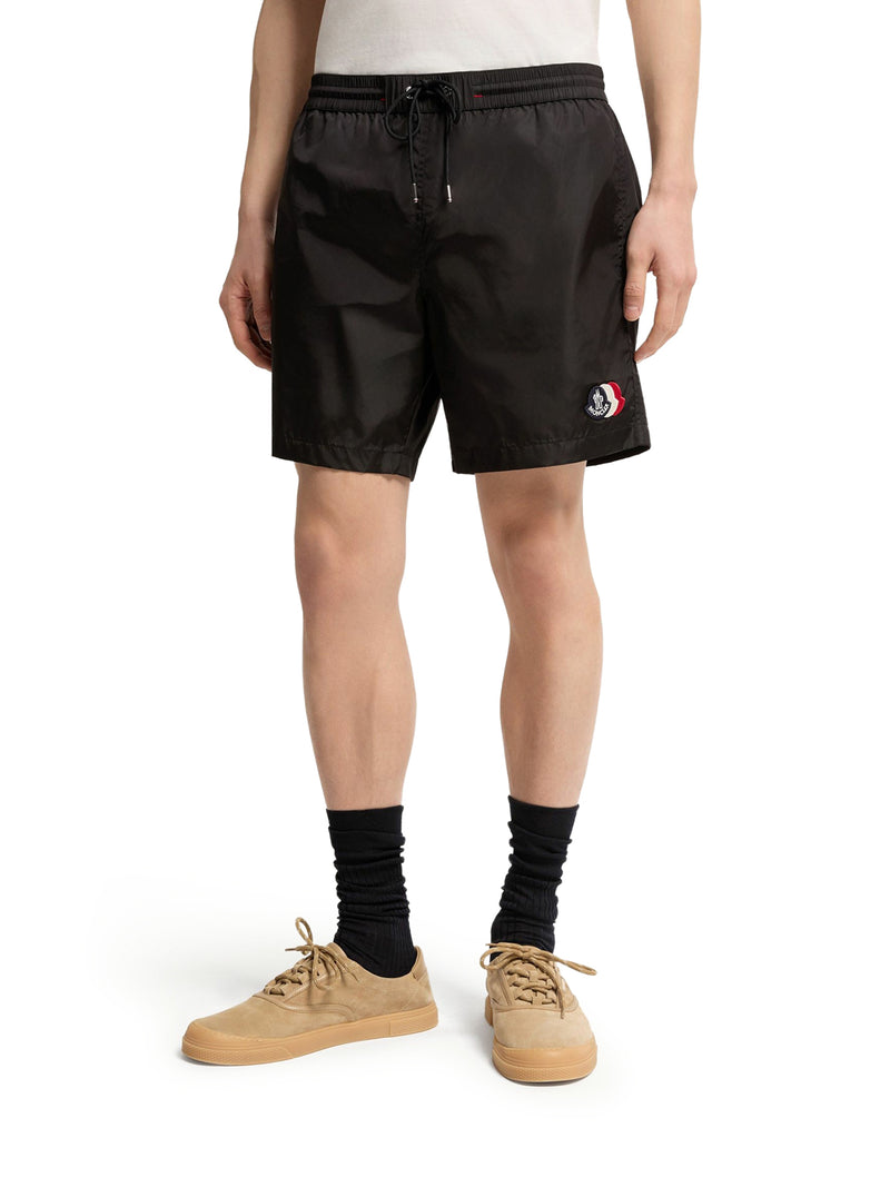 SHORTS DA BAGNO CON PATCH LOGATO