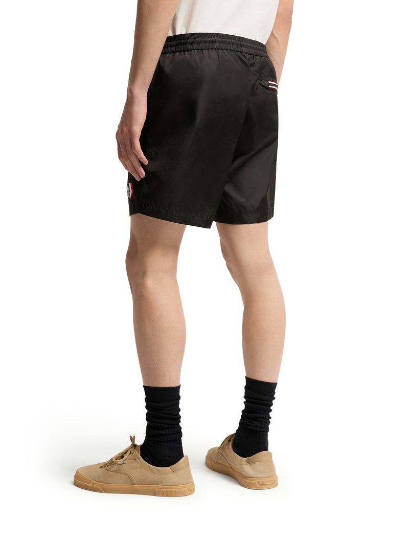 SHORTS DA BAGNO CON PATCH LOGATO