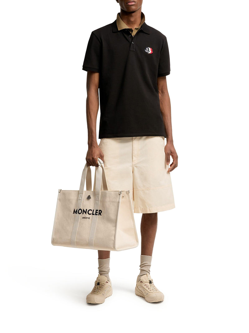 POLO IN PIQUET DI COTONE CON PATCH LOGATO