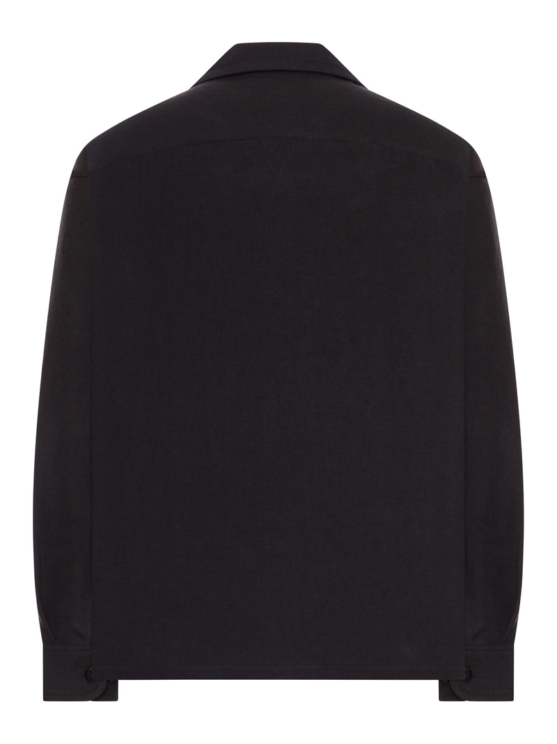 OVERSHIRT IN LANA CON TASCHE APPLICATE
