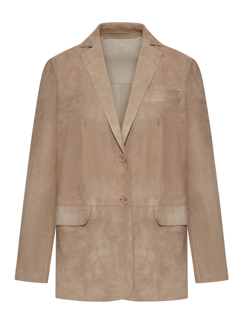 GIACCA IN PELLE SCAMOSCIATA