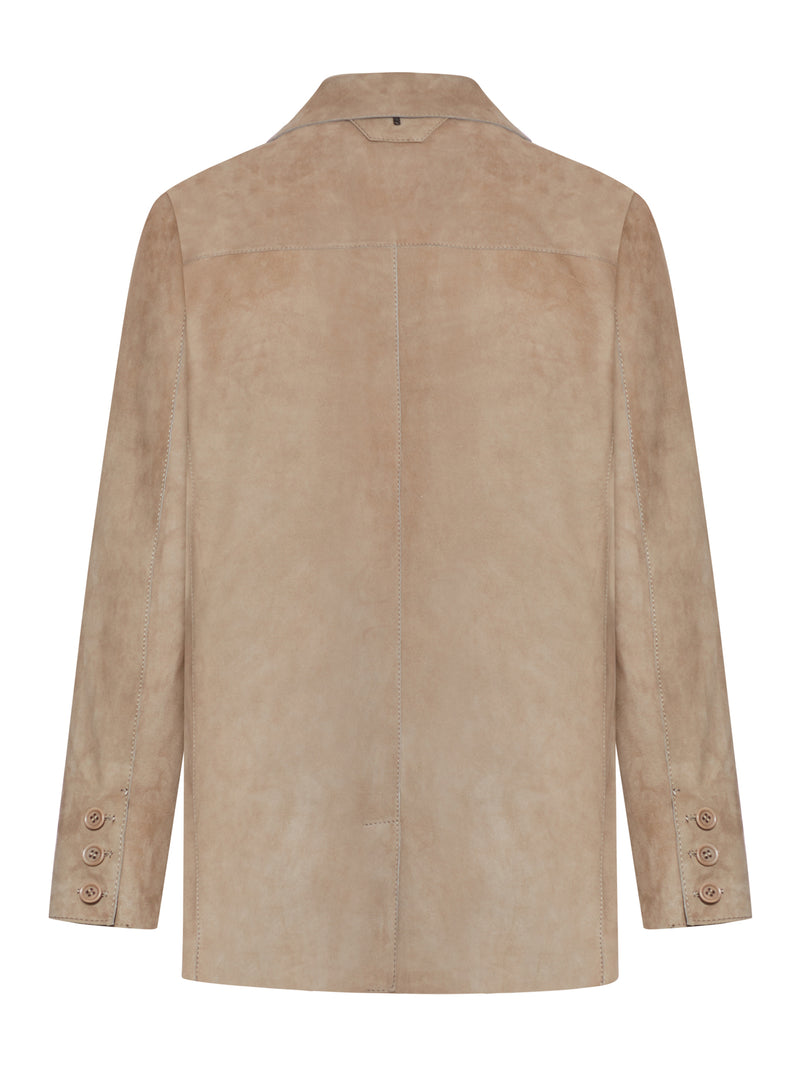 GIACCA IN PELLE SCAMOSCIATA