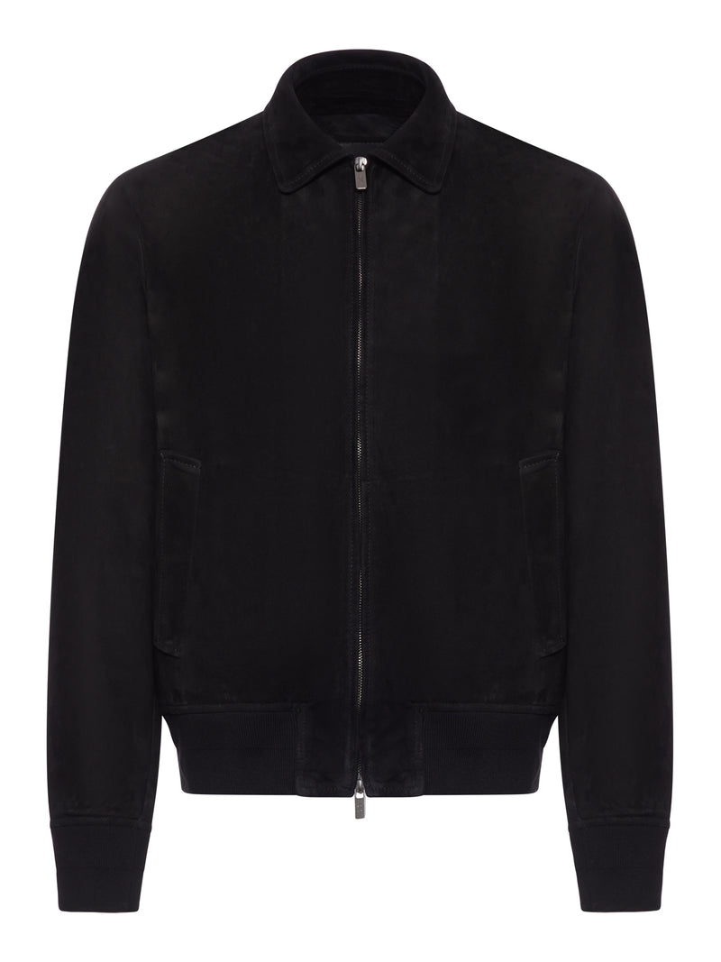 GIACCA BOMBER IN SUEDE