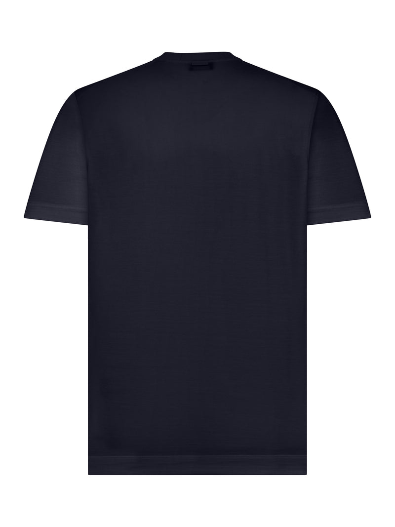 T-SHIRT GIROCOLLO IN MISTO SETA