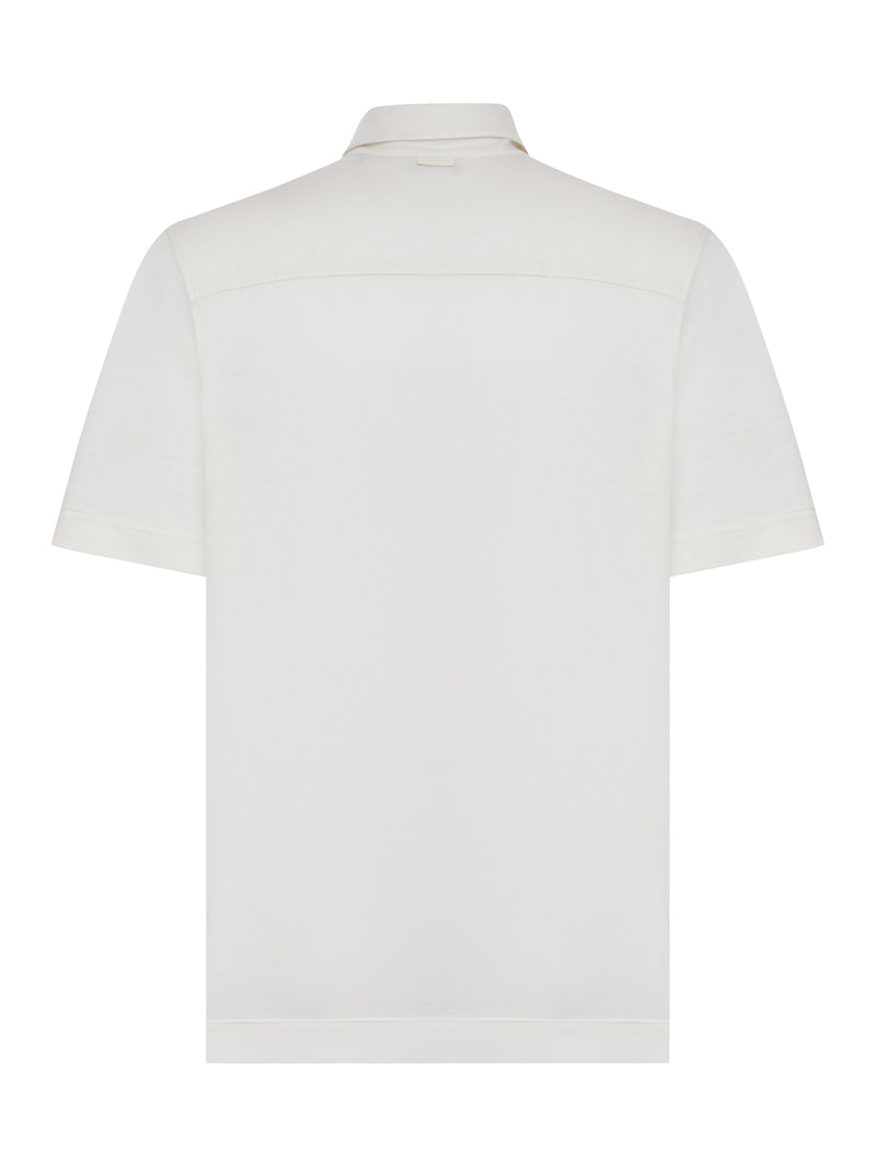 POLO IN MAGLIA DI SETA E COTONE