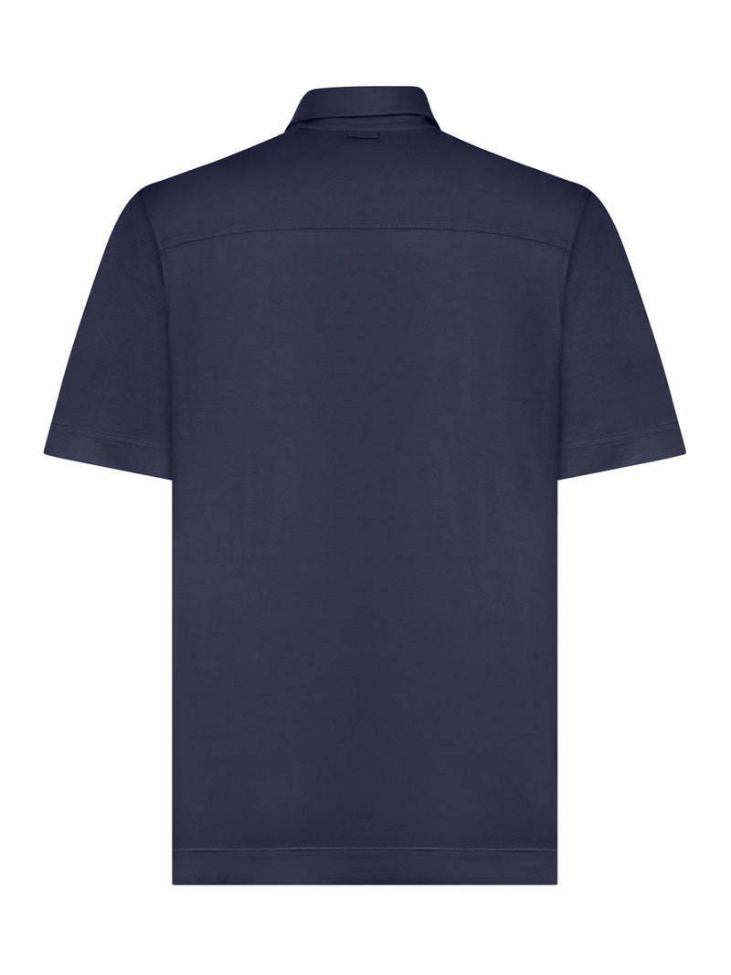 POLO IN MAGLIA DI SETA E COTONE