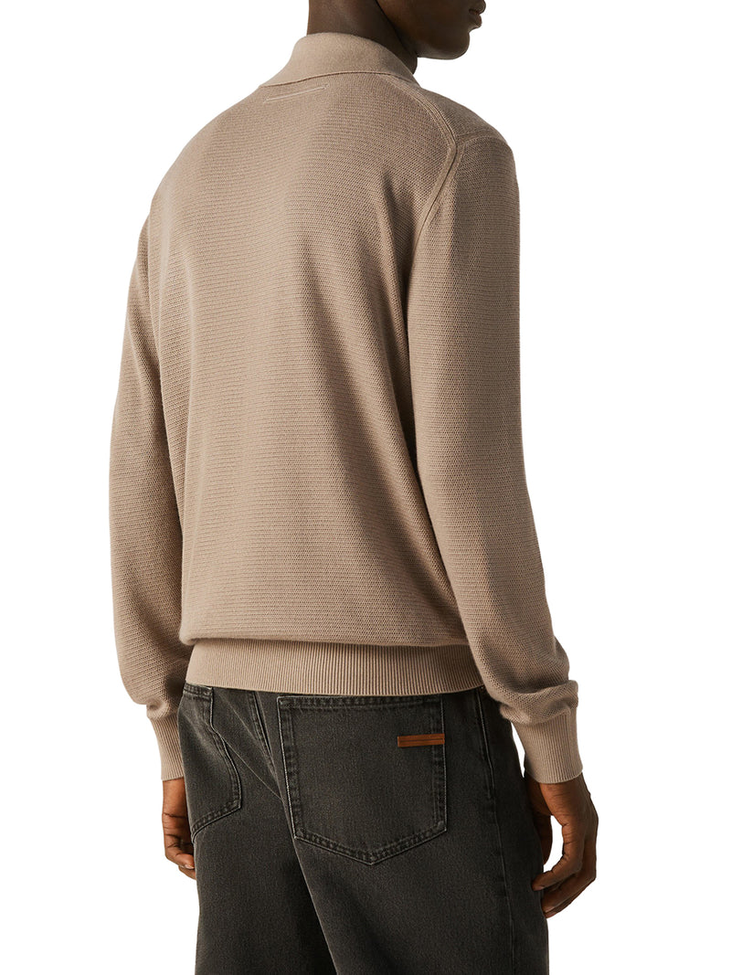 POLO IN CASHMERE E SETA MÉLANGE