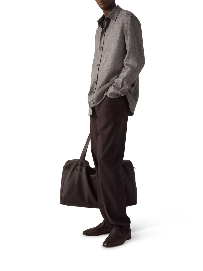 OVERSHIRT IN CASHMERE LINO E SETA